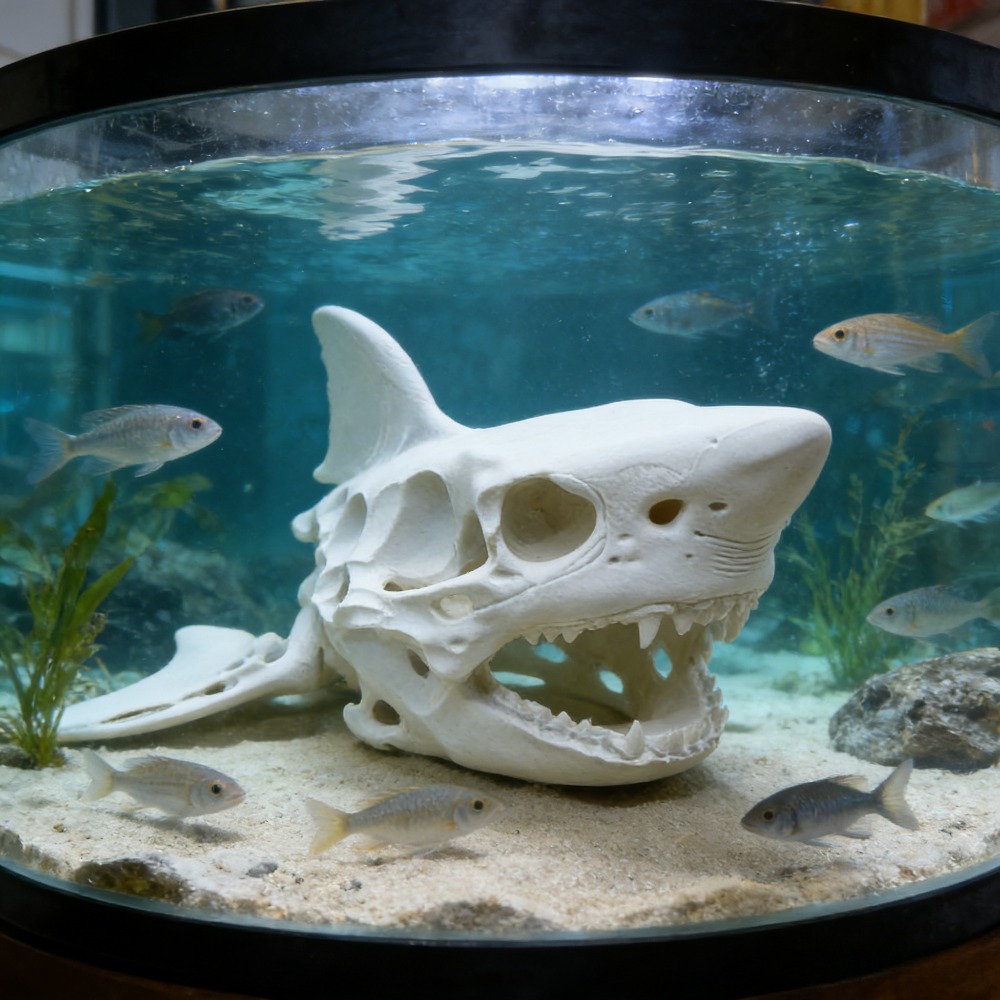 Aquarium Fish Games - Scheletro di Squalo Stampato in 3D,