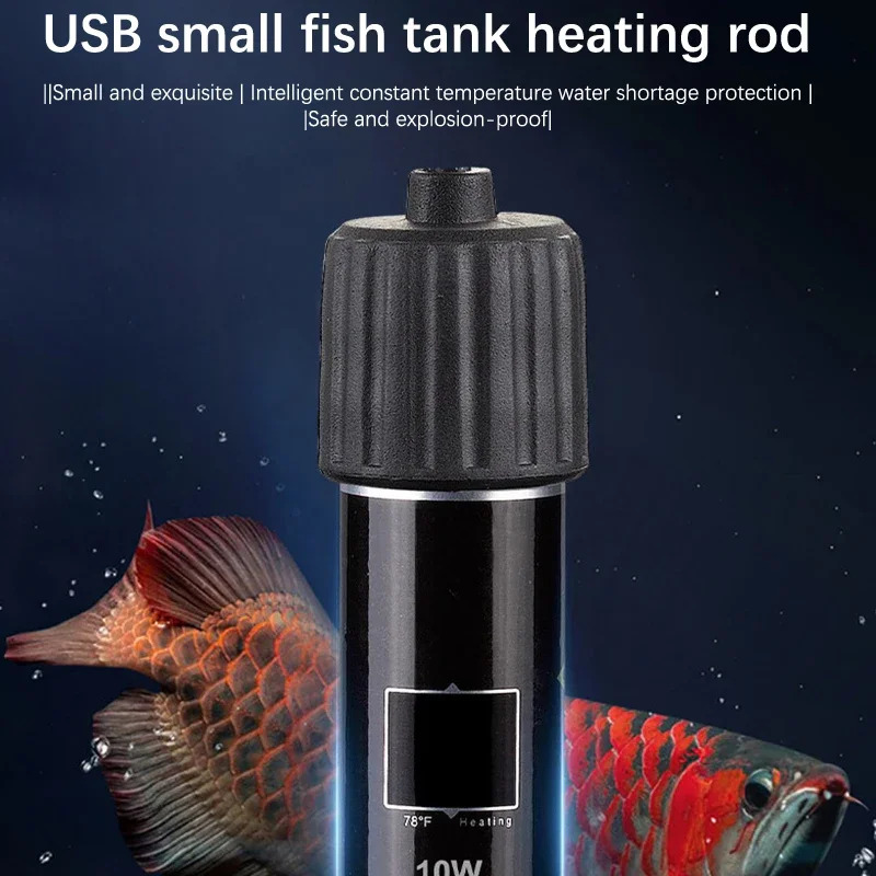 Aquarium Fish Cold Water - Mini termoriscaldatore USB per acquario, 26