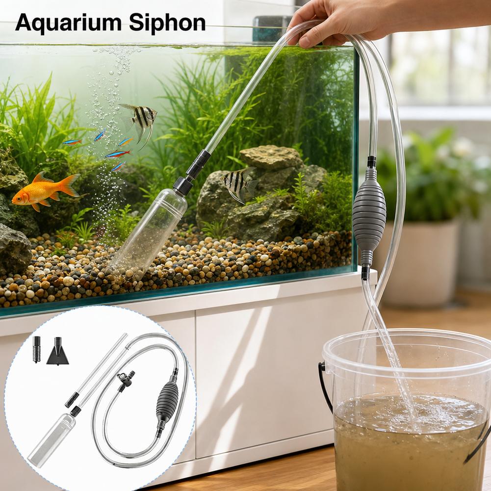 Cleaner Fish Aquarium - Kit Manuale per Cambio Acqua Acquario,