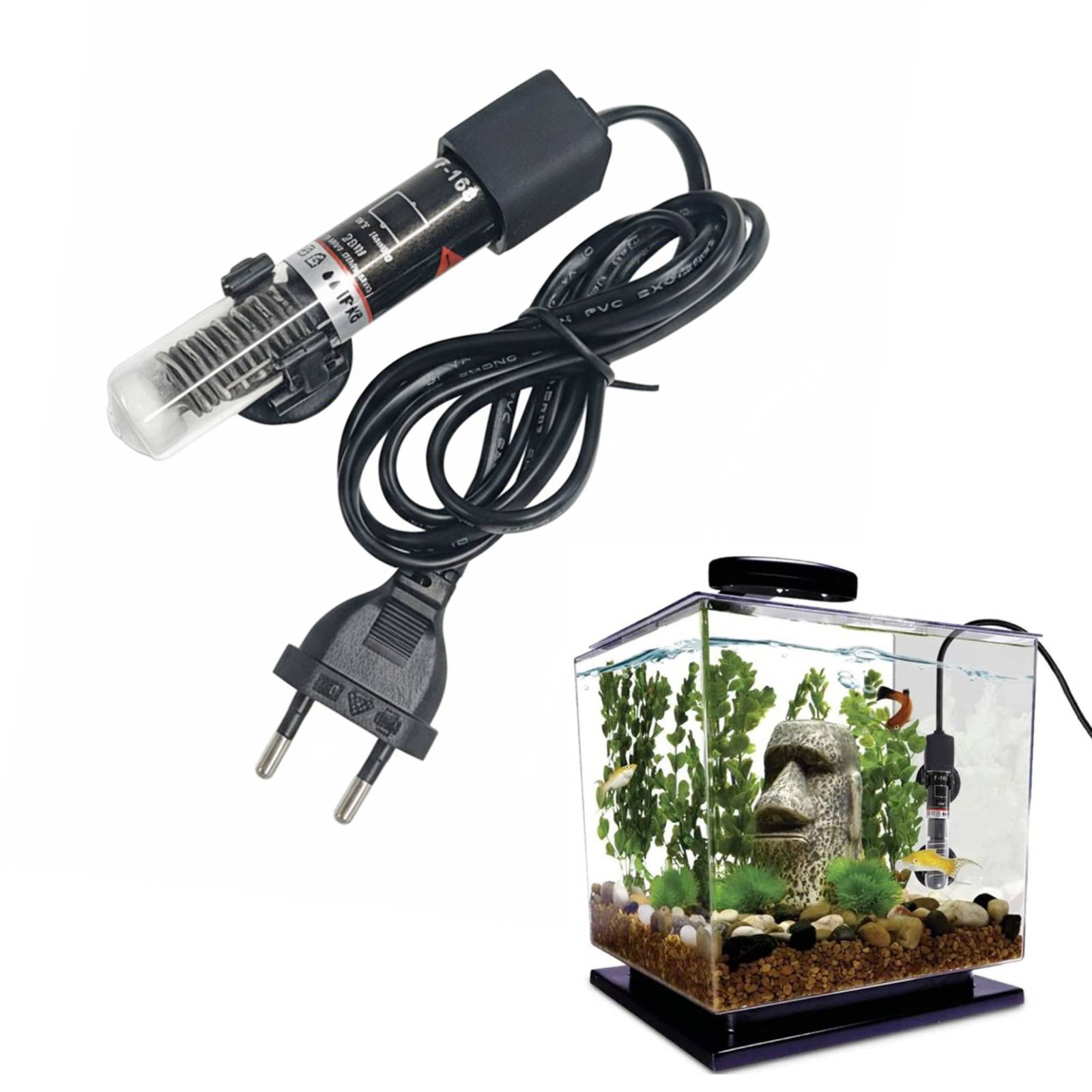 Aquarium Fish Cold Water - Mini riscaldatore per acquario sommergibile per