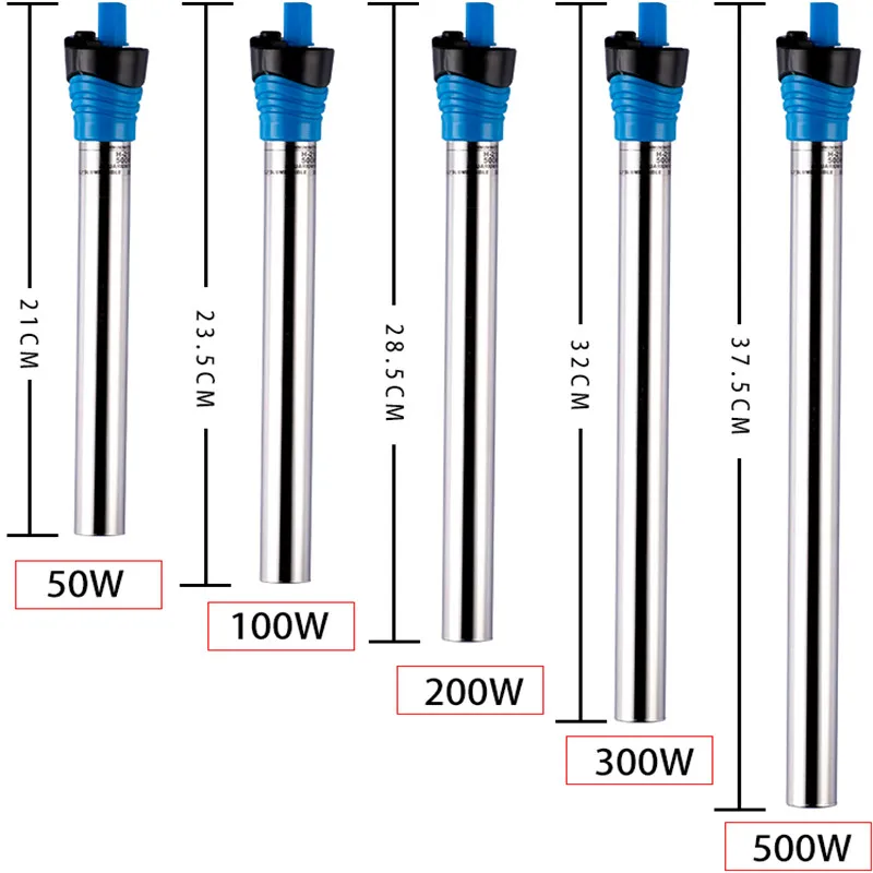 Aquarium Fish Cold Water - 50W/100W/200W/300W/500W Sommergibile Acquario Riscaldatore Serbatoio di