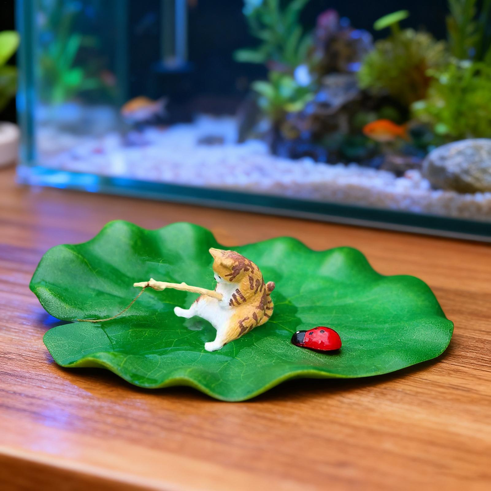Aquarium Fish For Beginners - Decorazione per Acquario: Gatto Galleggiante che