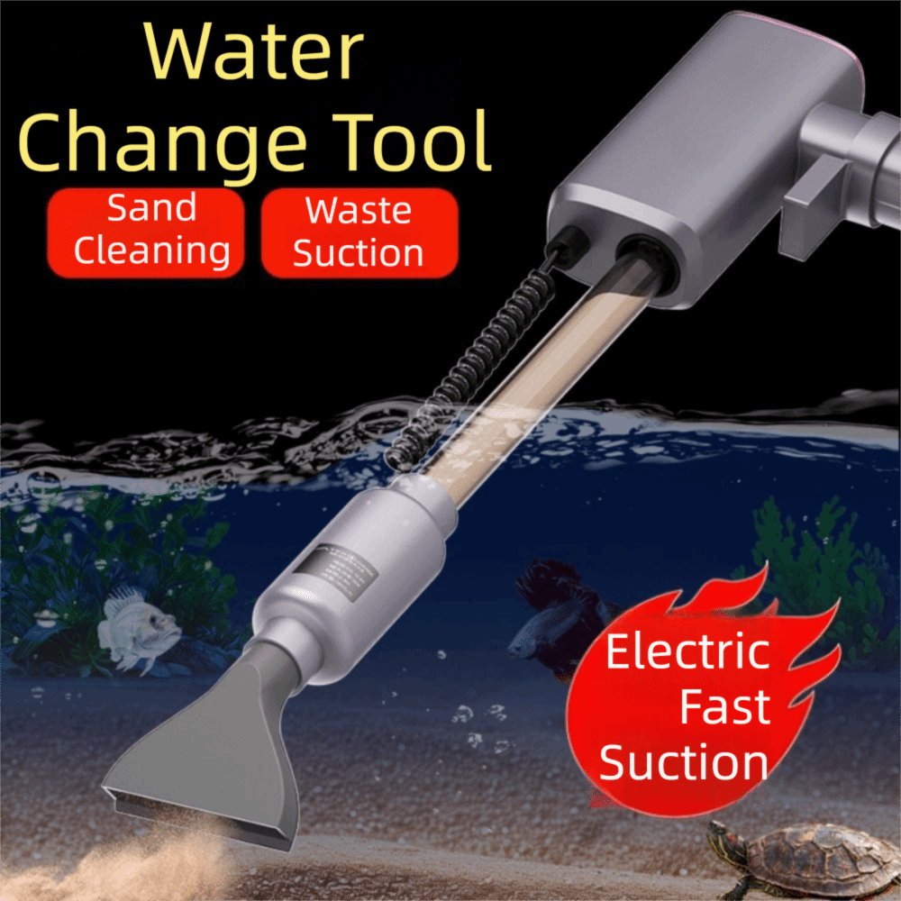 Cleaner Fish Aquarium - Aspiratore Automatico per Acquario, Elettrico, con