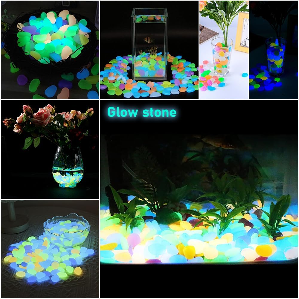 500 Pezzi di Ciottoli Luminosi - Aquarium Decoration Rock recensione e prezzo