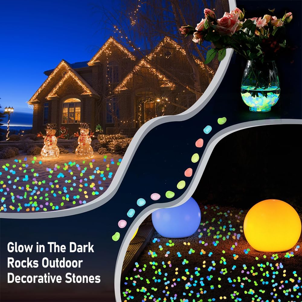 500 Pezzi di Ciottoli Luminosi - Aquarium Decoration Rock recensione e prezzo