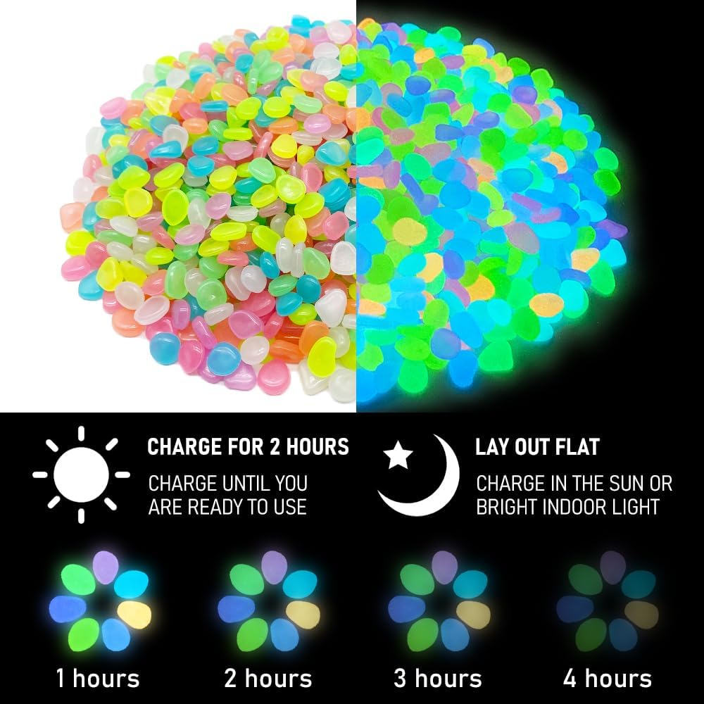 500 Pezzi di Ciottoli Luminosi - Aquarium Decoration Rock recensione e prezzo